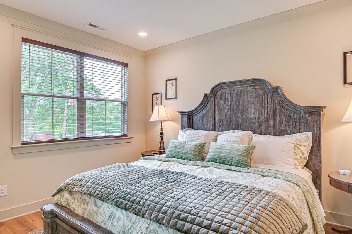 Bedroom 3 — King Bed at The Wilson House, Belmont NC