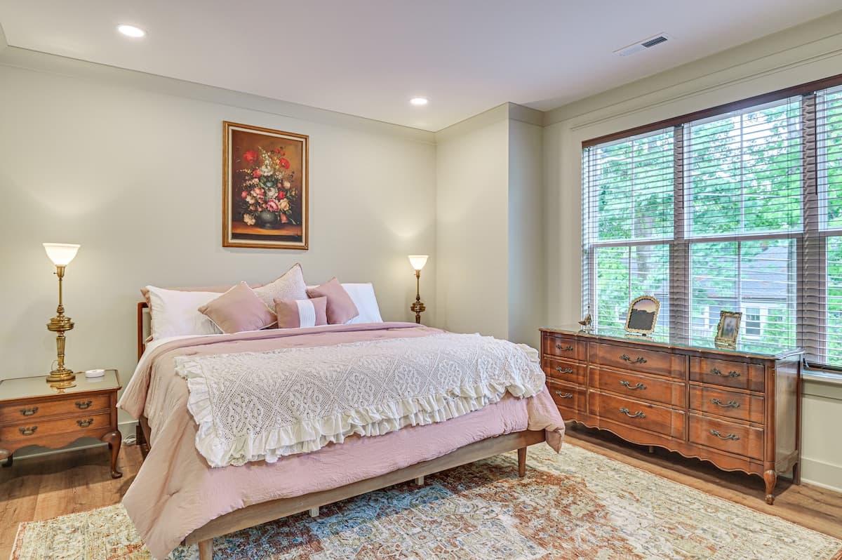Bedroom 4 — King Bed at The Wilson House, Belmont NC